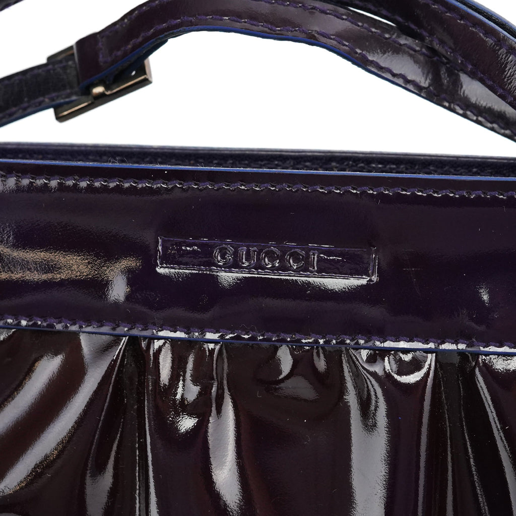 001 4246 Dark Purple Patent Leather Mini bag