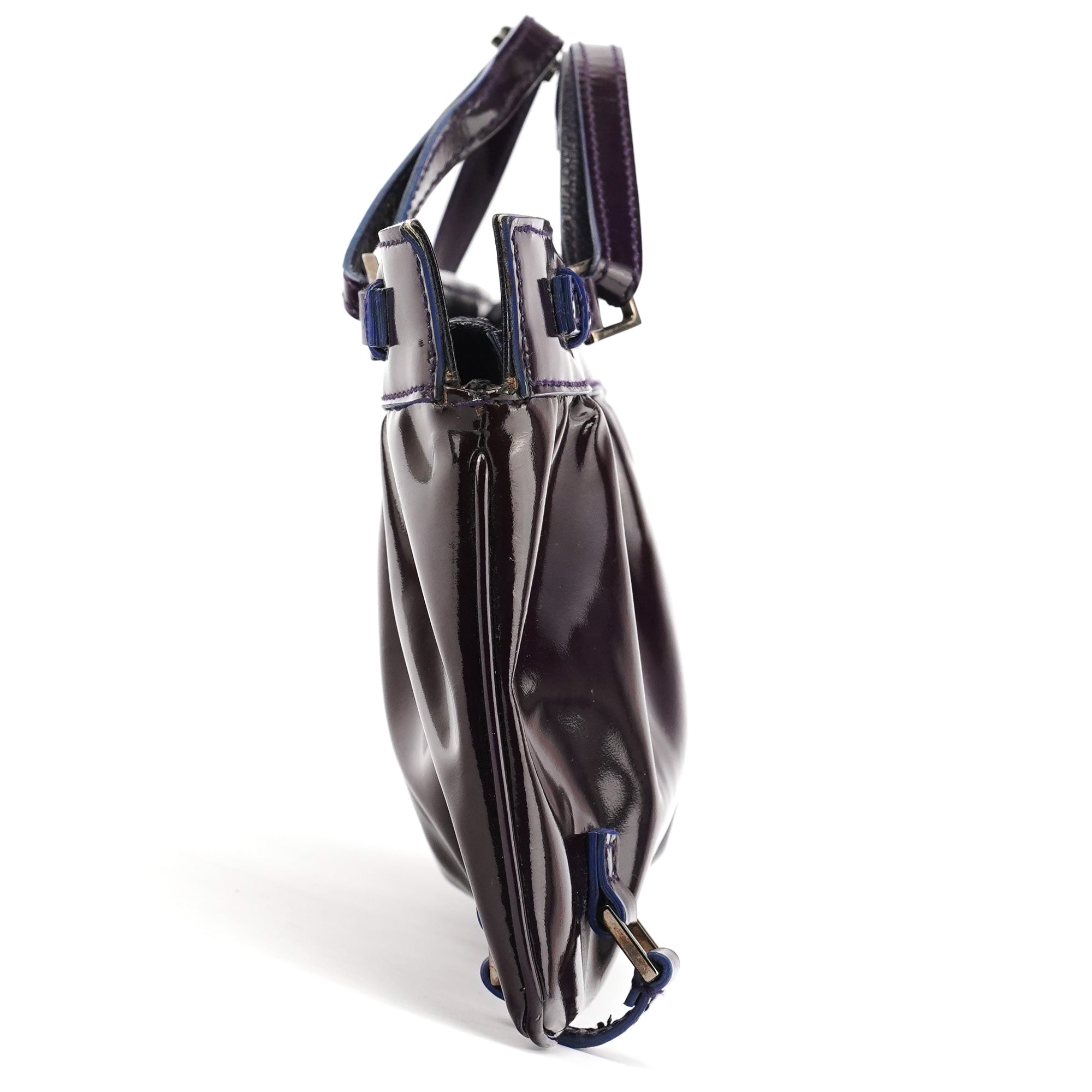 001 4246 Dark Purple Patent Leather Mini bag