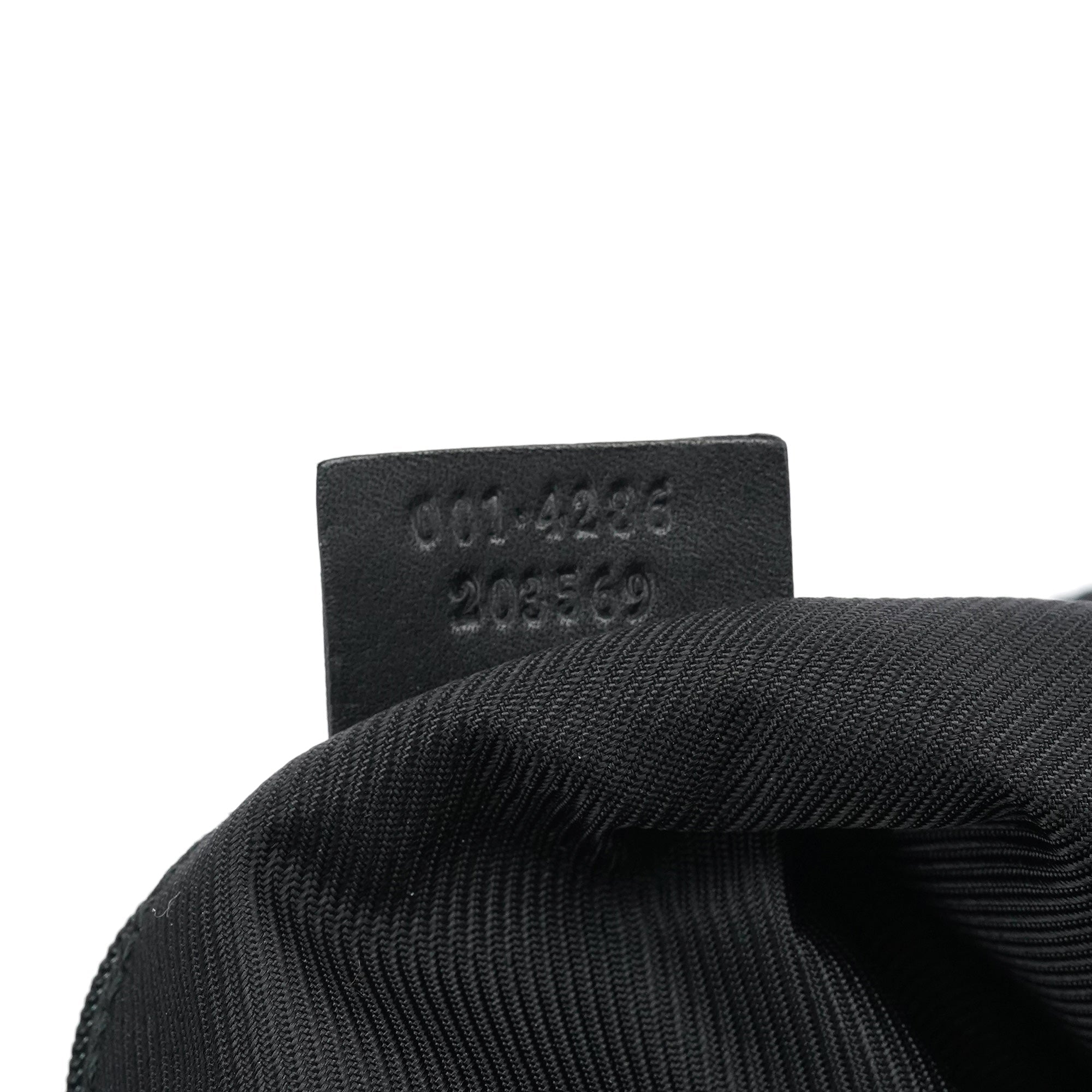 001 4286 Black GG Bucket Shoulder Bag