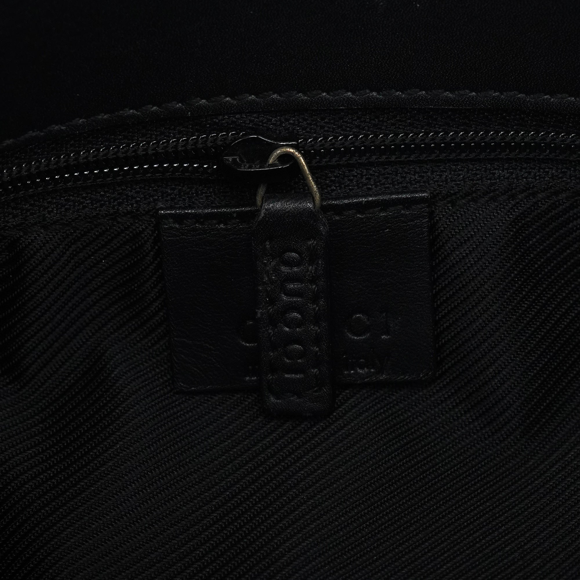 001 4286 Black GG Bucket Shoulder Bag