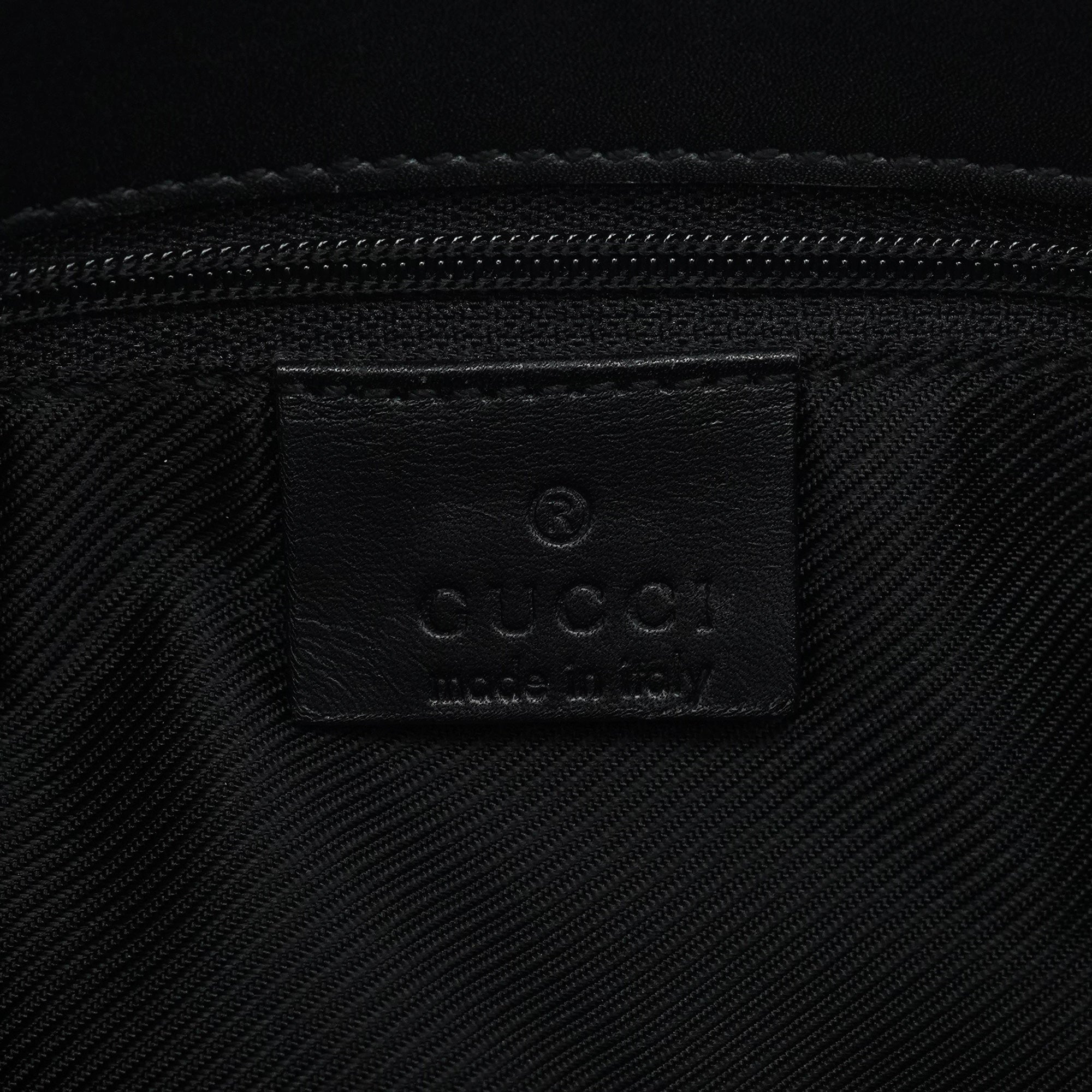 001 4286 Black GG Bucket Shoulder Bag