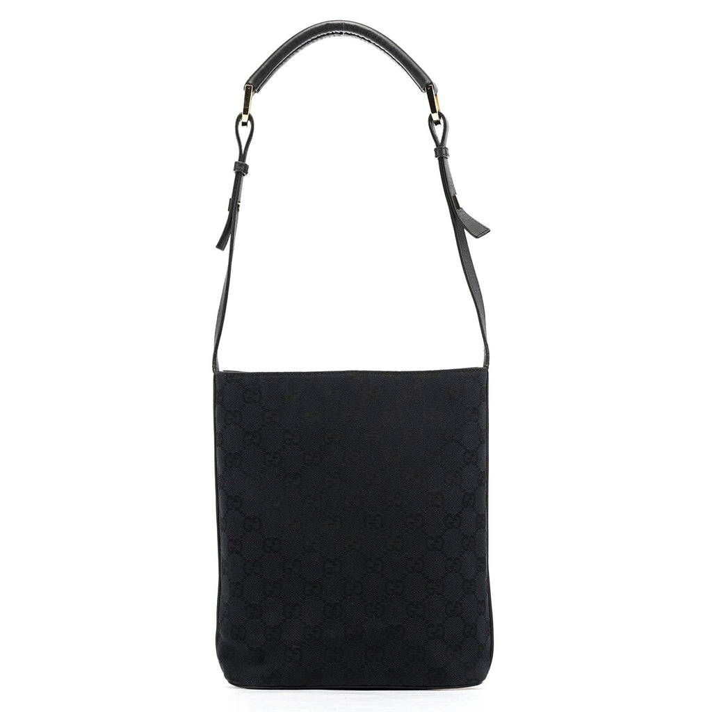 001 4286 Black GG Bucket Shoulder Bag