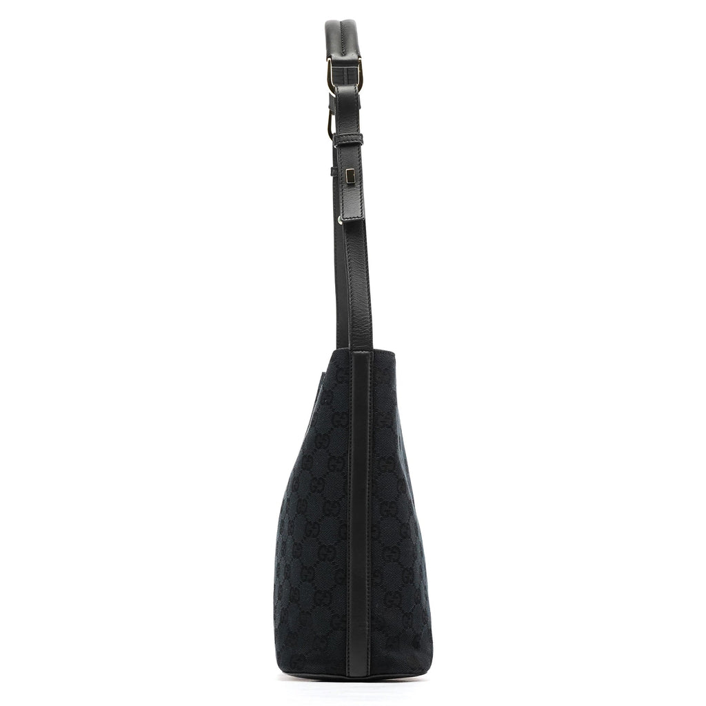 001 4286 Black GG Bucket Shoulder Bag