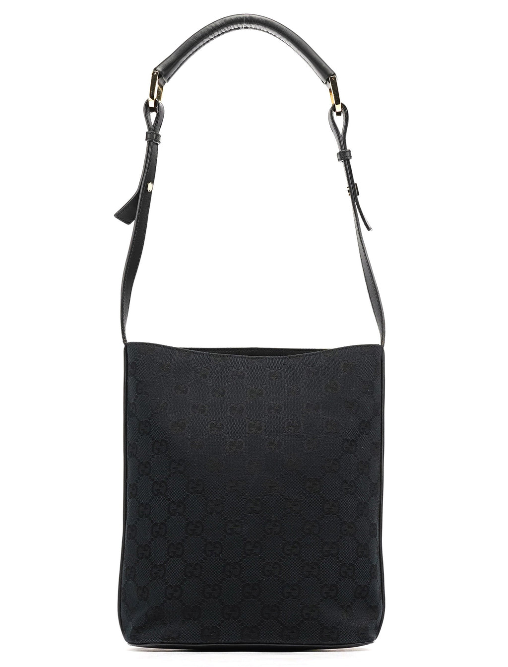 001 4286 Black GG Bucket Shoulder Bag