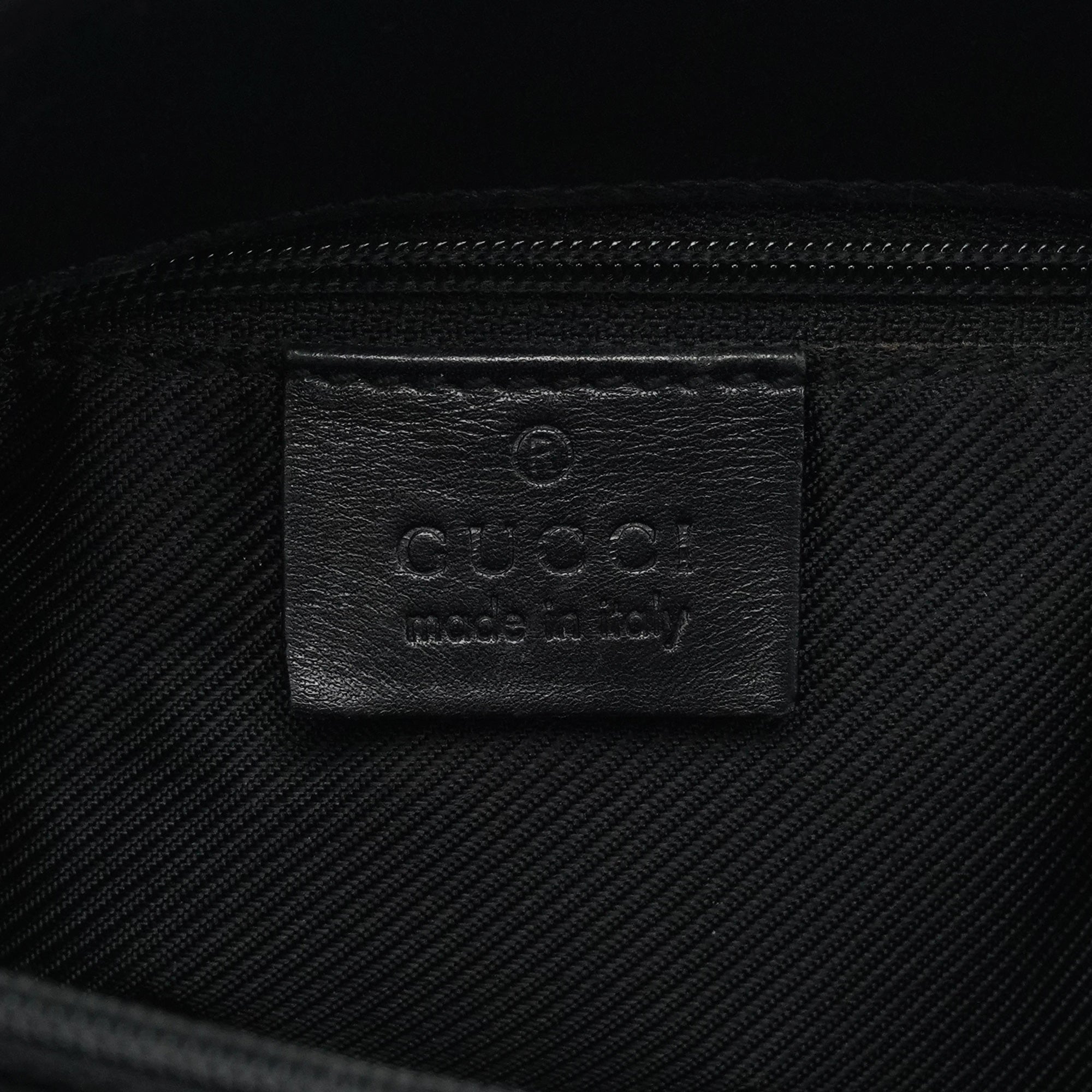 001 4286 Black GG Bucket Shoulder Bag