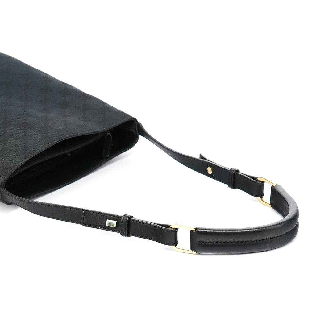 001 4286 Black GG Bucket Shoulder Bag