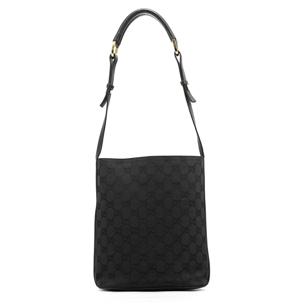 001 4286 Black GG Bucket Shoulder Bag