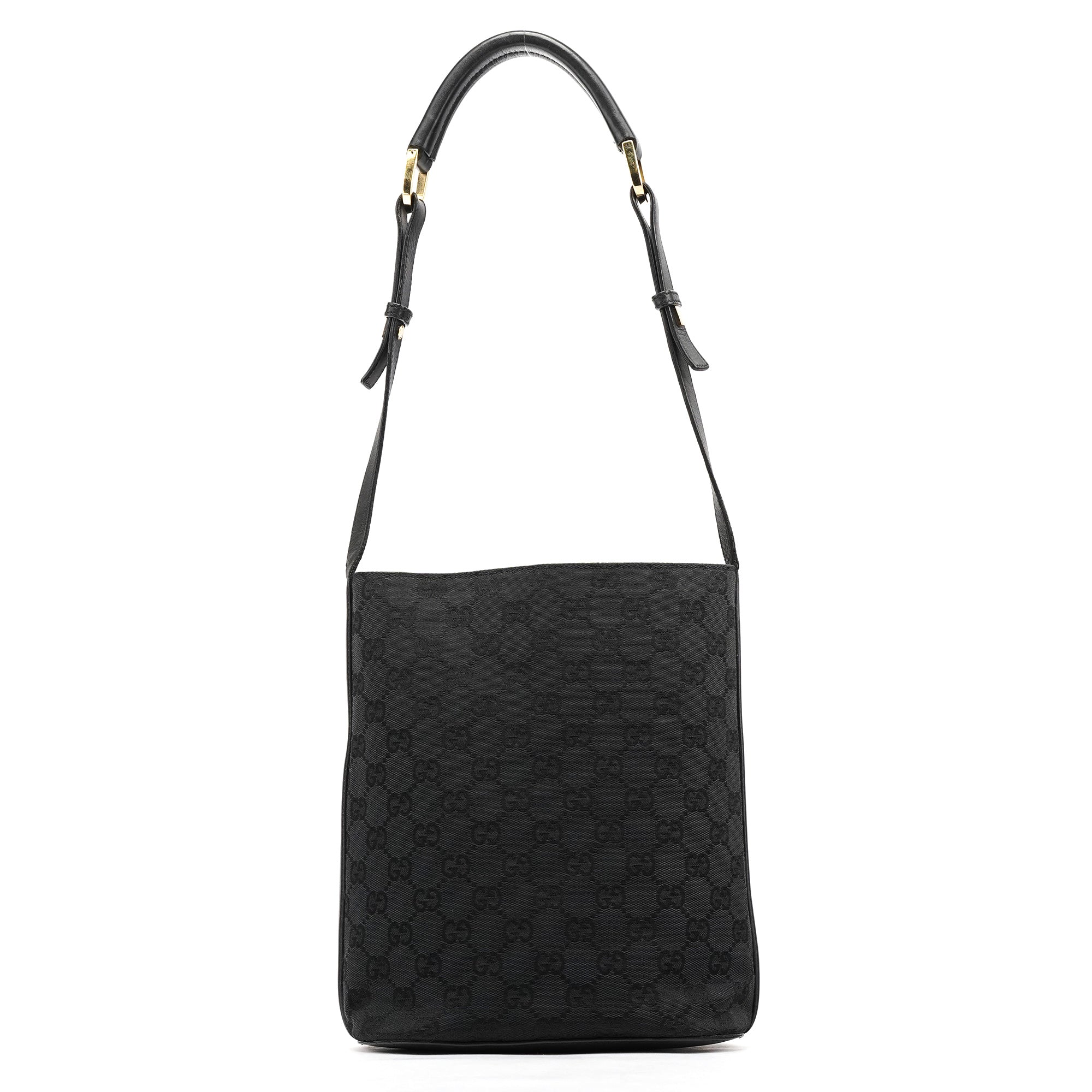 001 4286 Black GG Bucket Shoulder Bag