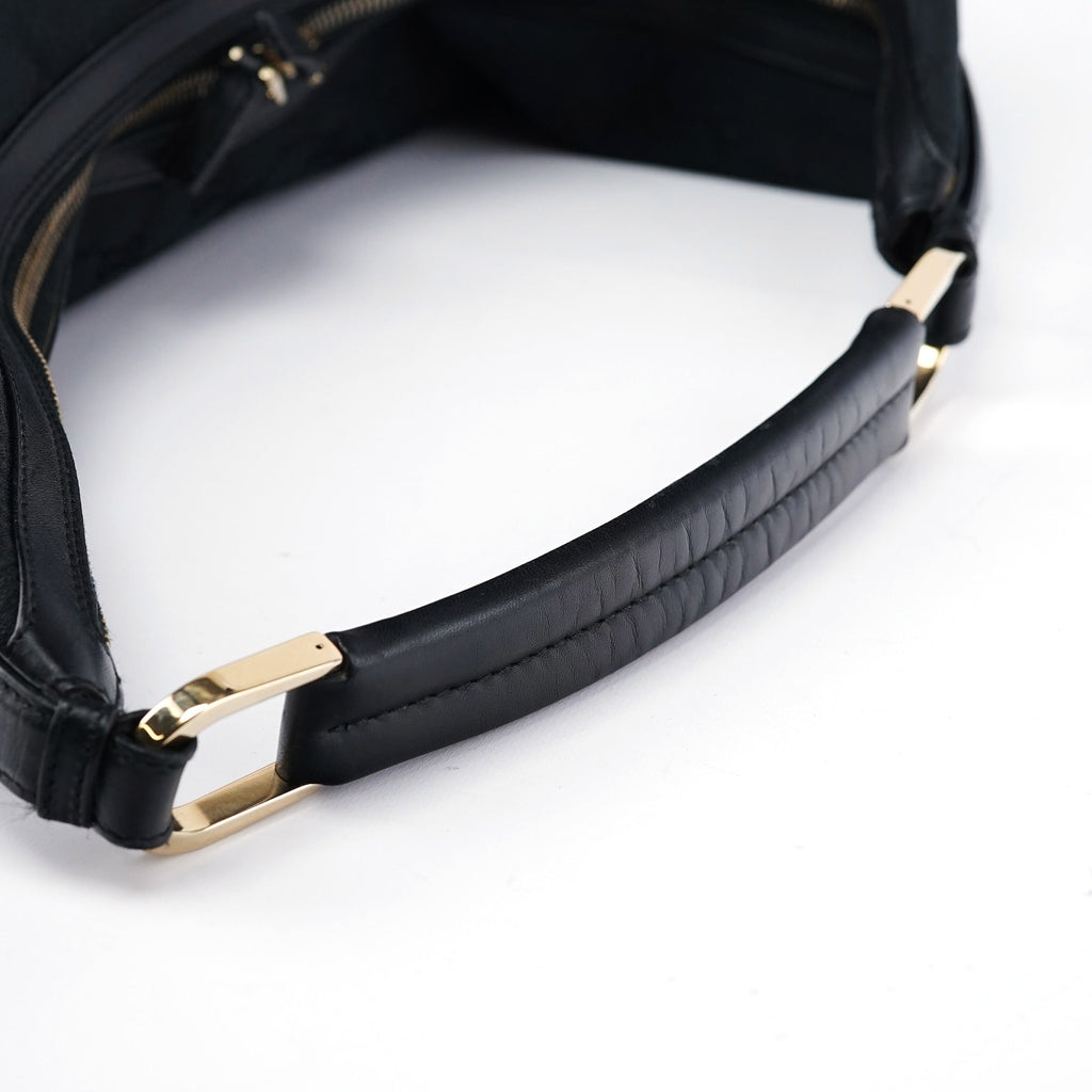 001 4287 Black GG Hobo Shoulder Bag