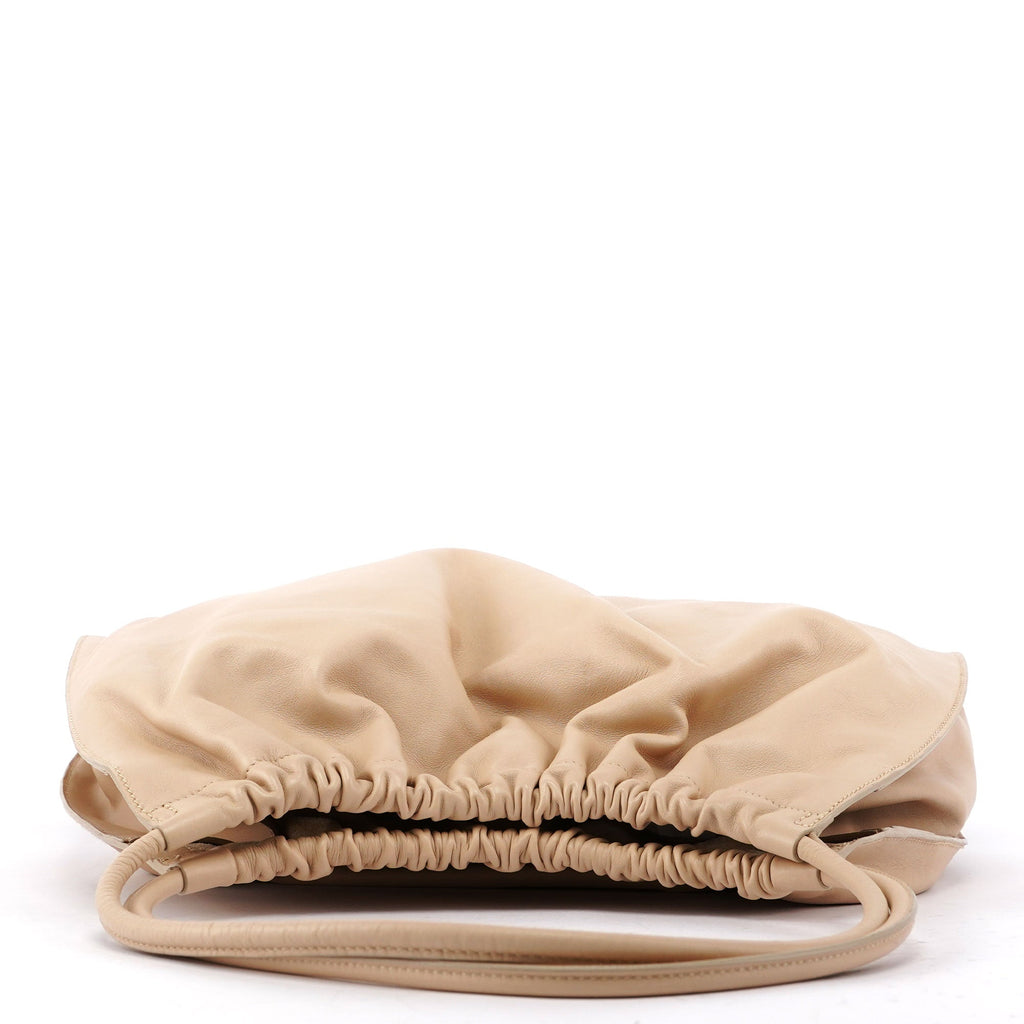 001 4332 Beige Calfskin Dual Handle Bag