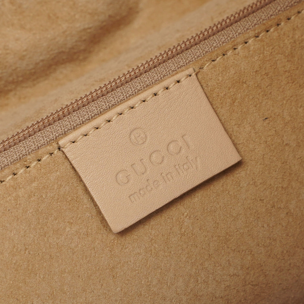 001 4332 Beige Calfskin Dual Handle Bag