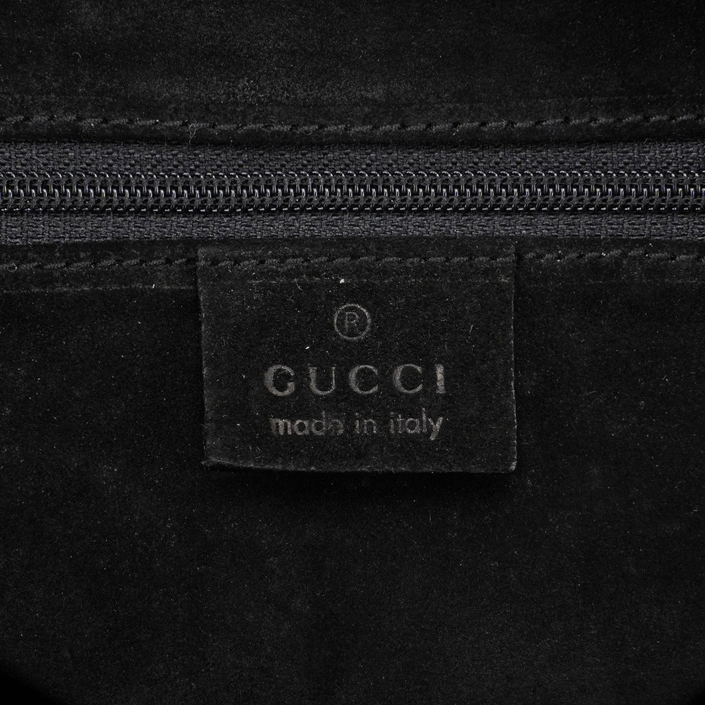 001 4403 Black Lizard Embossed Tote Bag