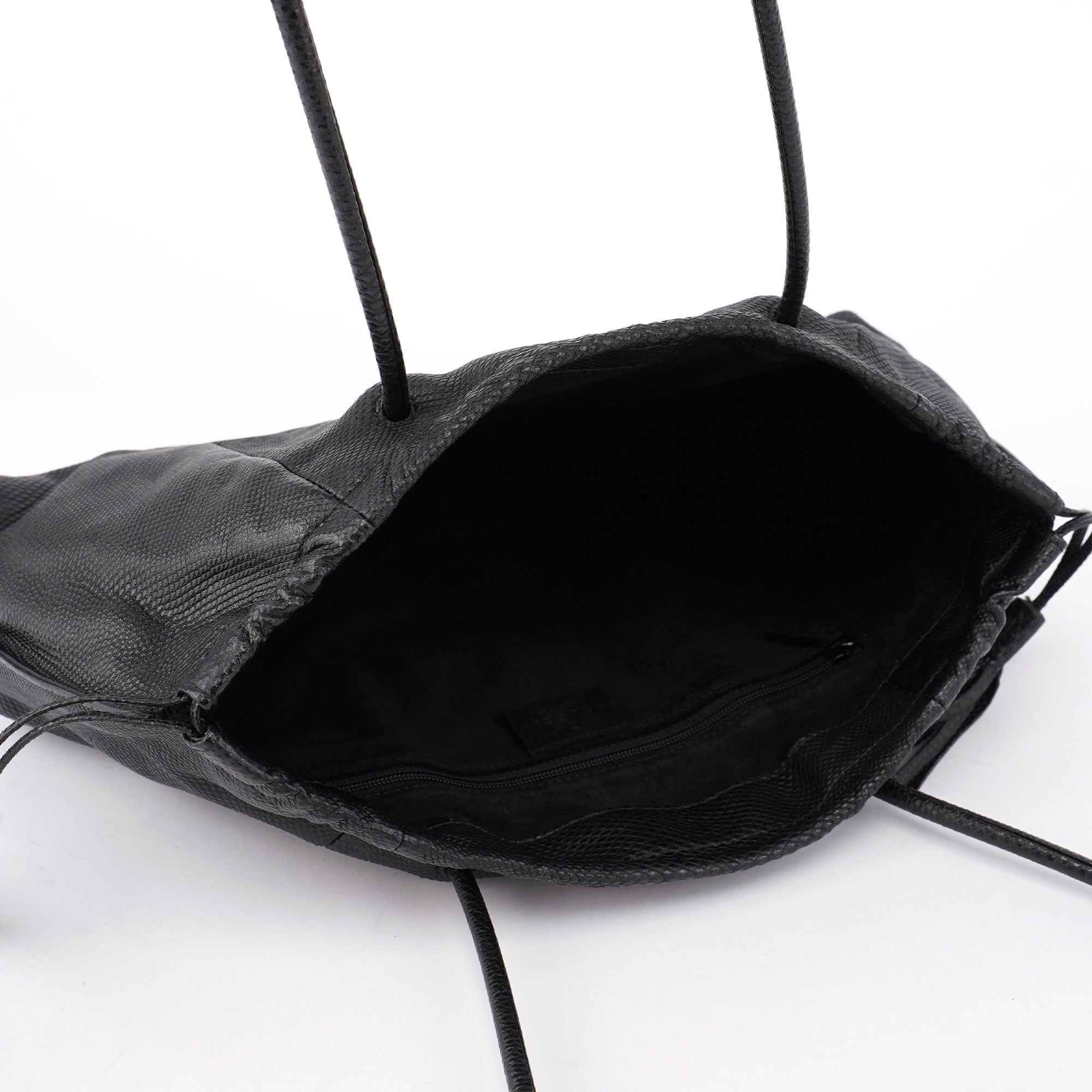 001 4403 Black Lizard Embossed Tote Bag
