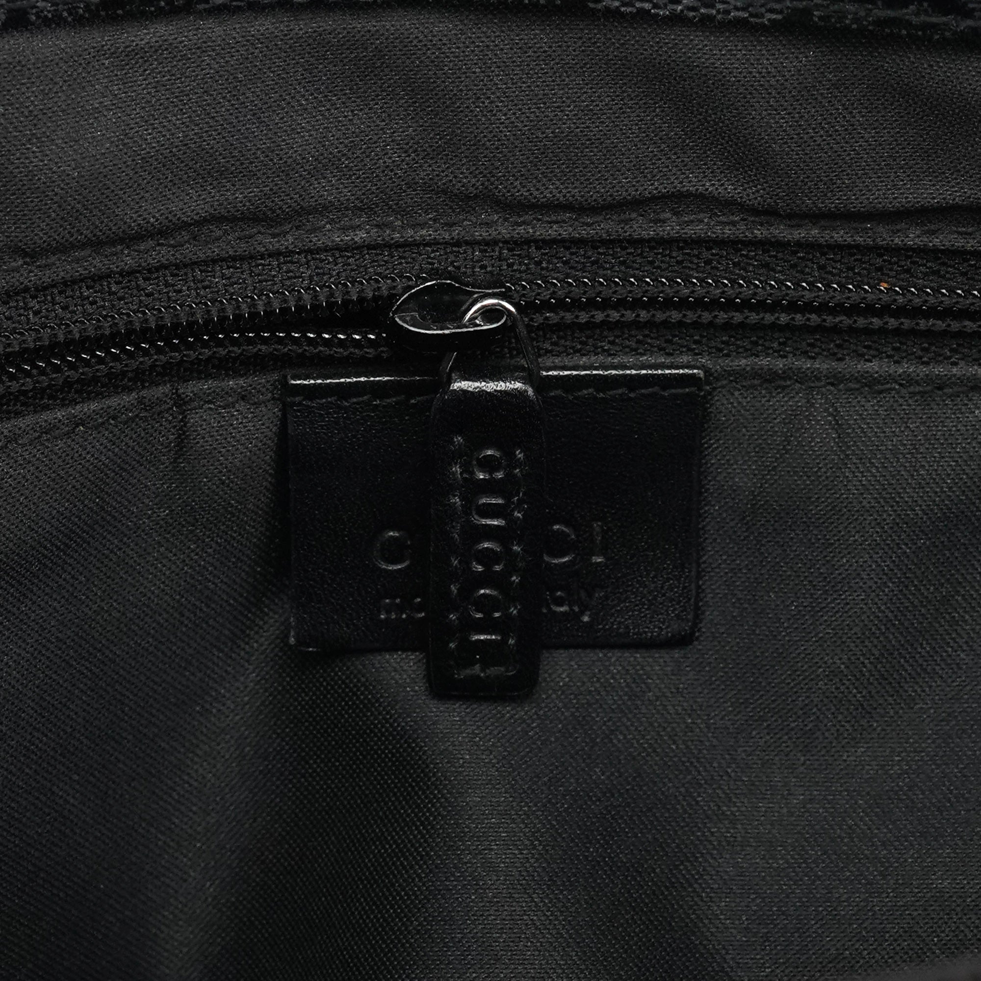 002 1010 Anthracite GG Bamboo Tote Bag