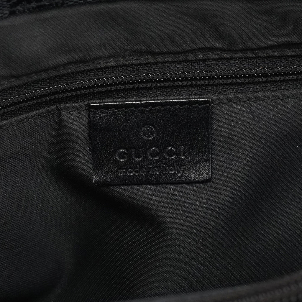 002 1010 Anthracite GG Bamboo Tote Bag