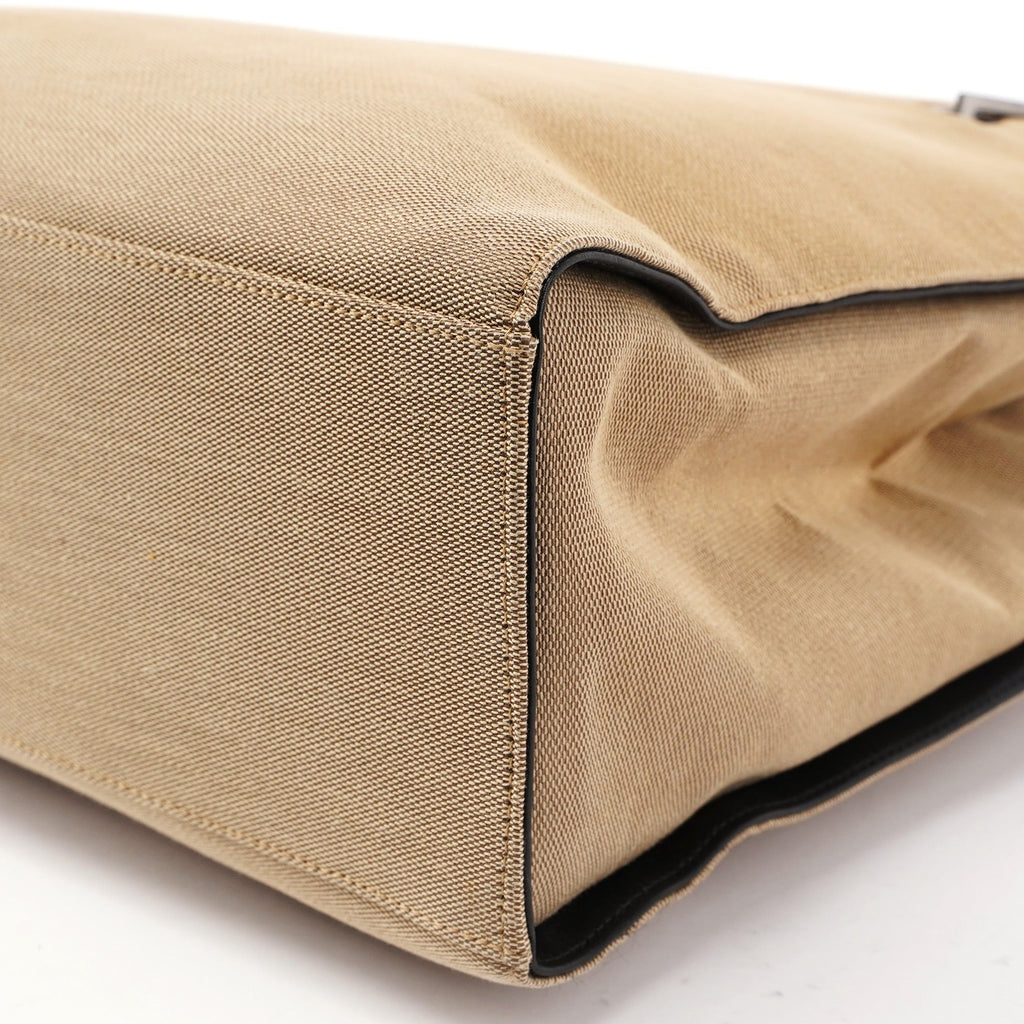 002 1010 Beige Bamboo Tote Bag