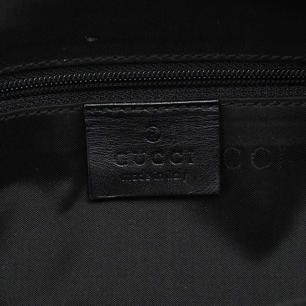 002 1010 Black Canvas Bamboo Tote Bag