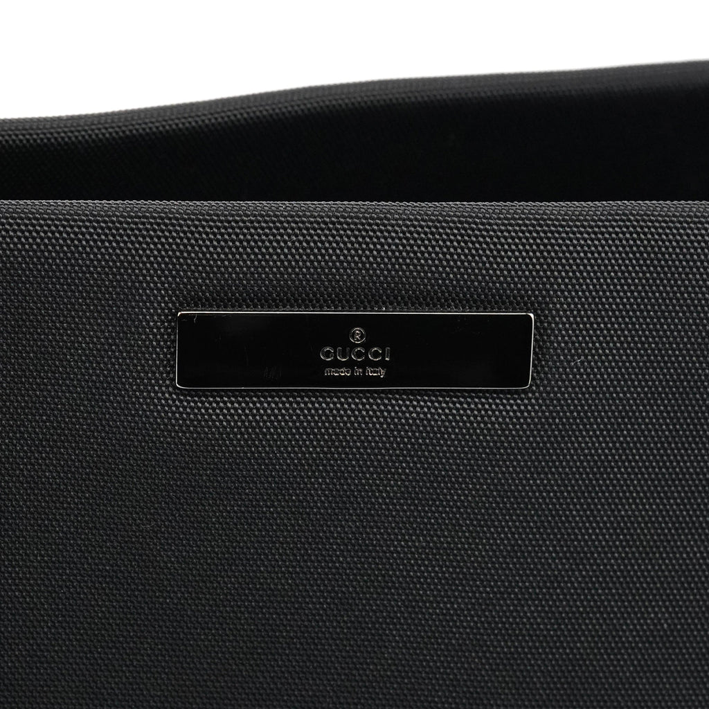 002 1010 Black Canvas Bamboo Tote Bag