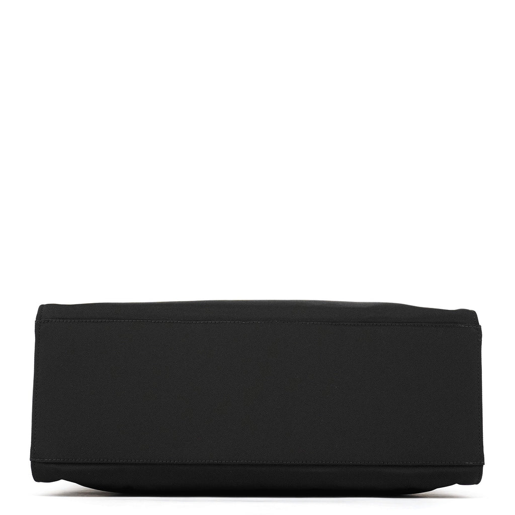 002 1010 Black Canvas Bamboo Tote Bag