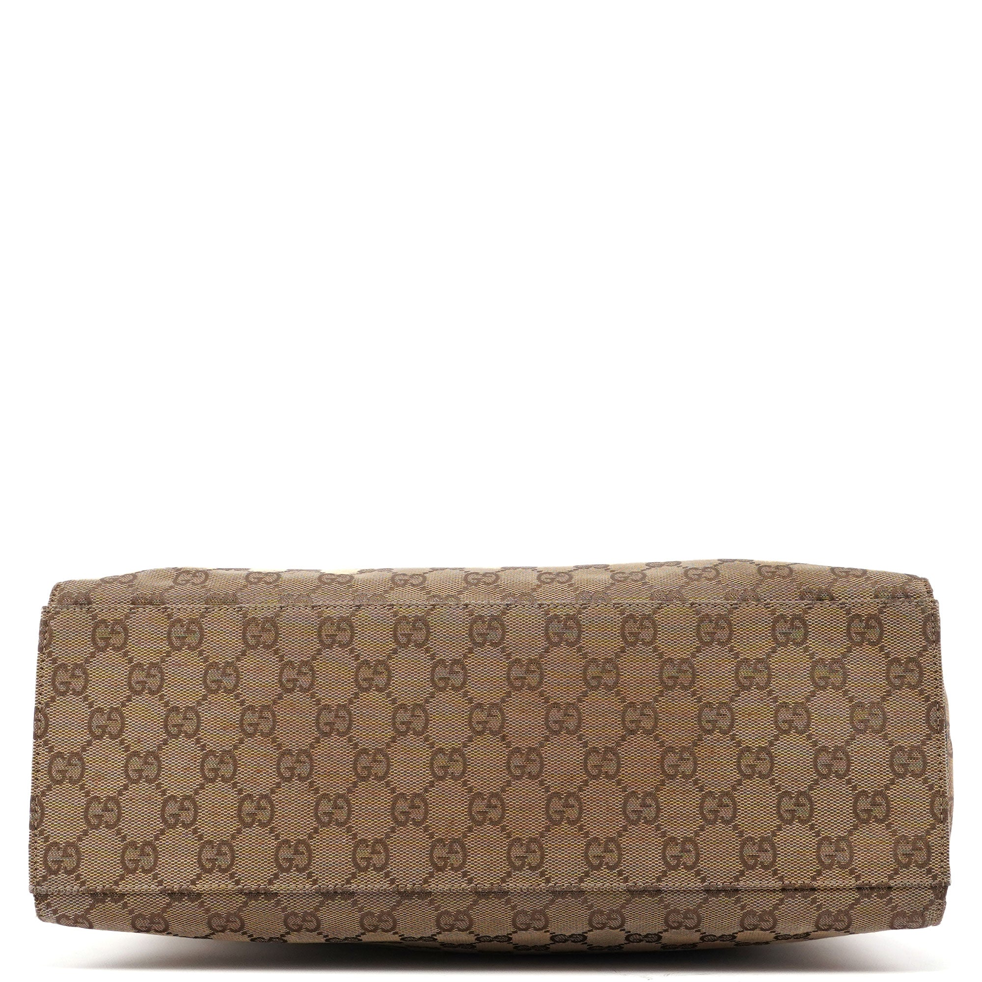 002 1016 Beige GG Bamboo Tote Bag