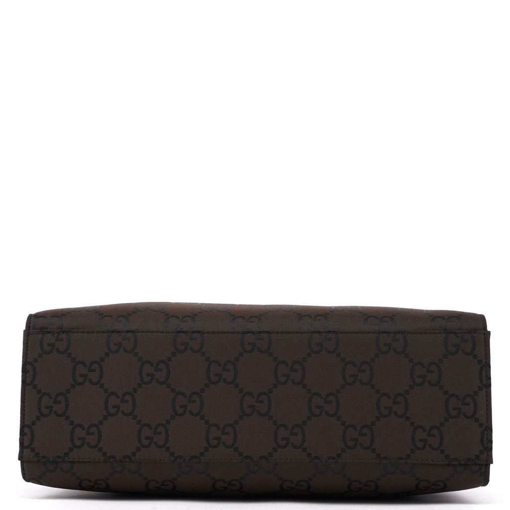 002 1016 Brown GG Bamboo 2-Way Tote