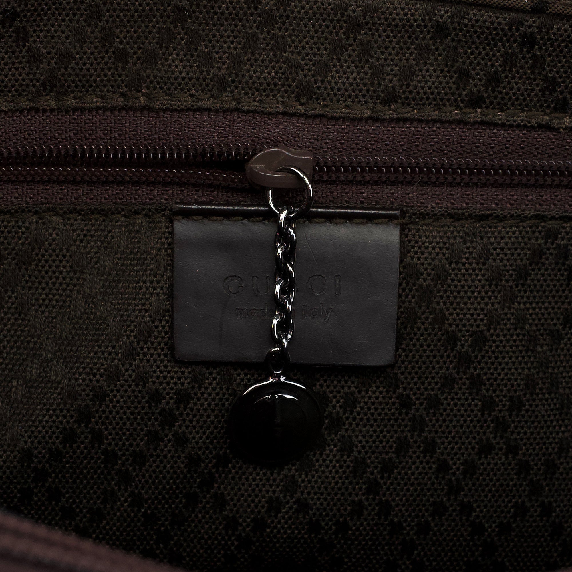002 1016 Brown GG Bamboo Tote Bag