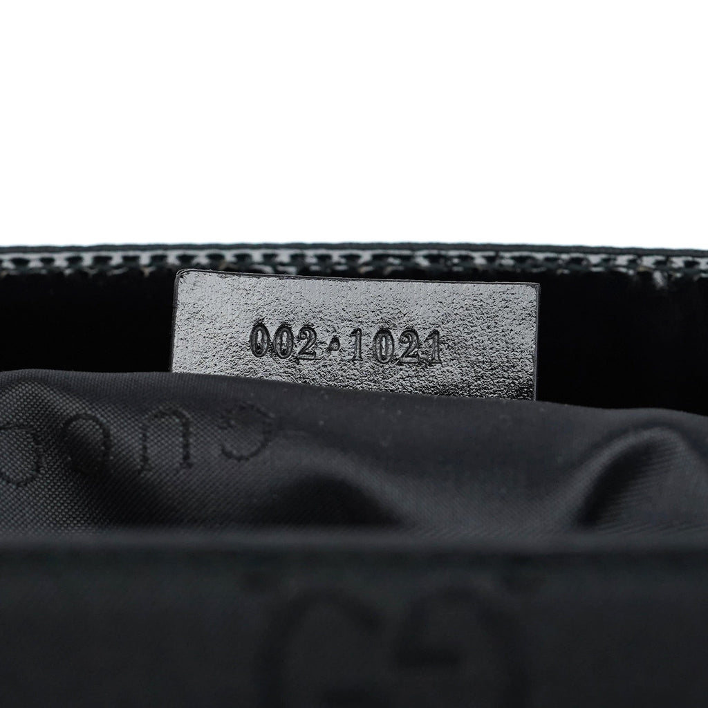 002 1021 Black GG Dual Pocket Tote Bag