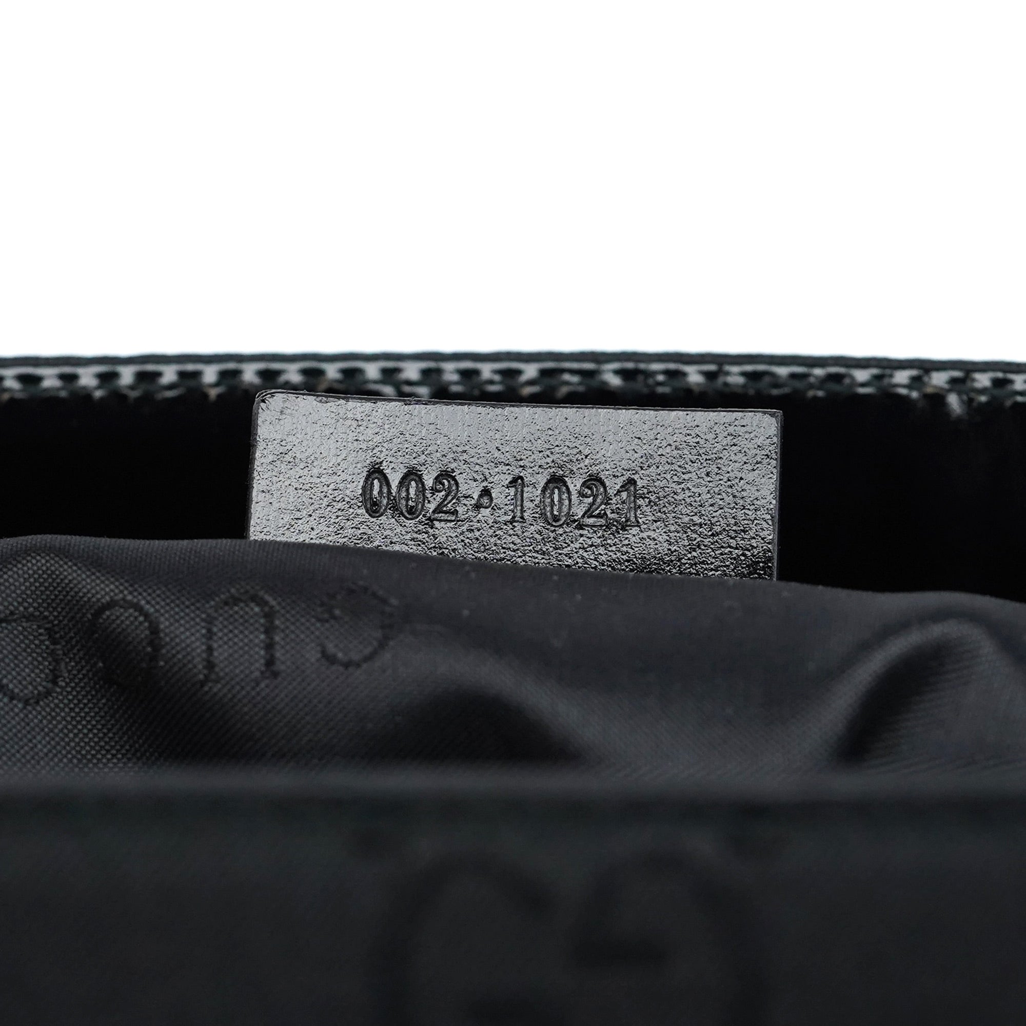 002 1021 Black GG Dual Pocket Tote Bag