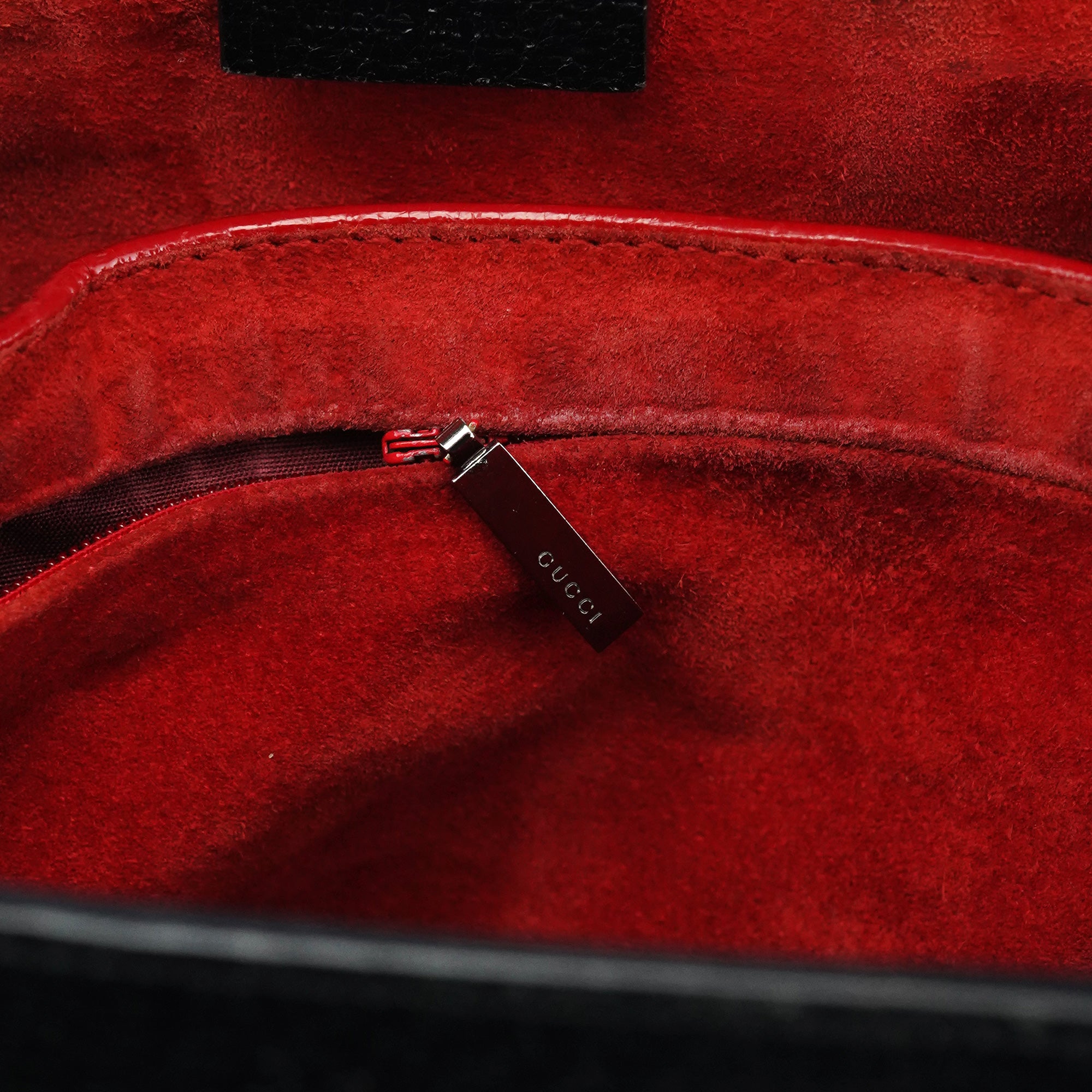 002 1060 Black Leather Bamboo Tote Bag