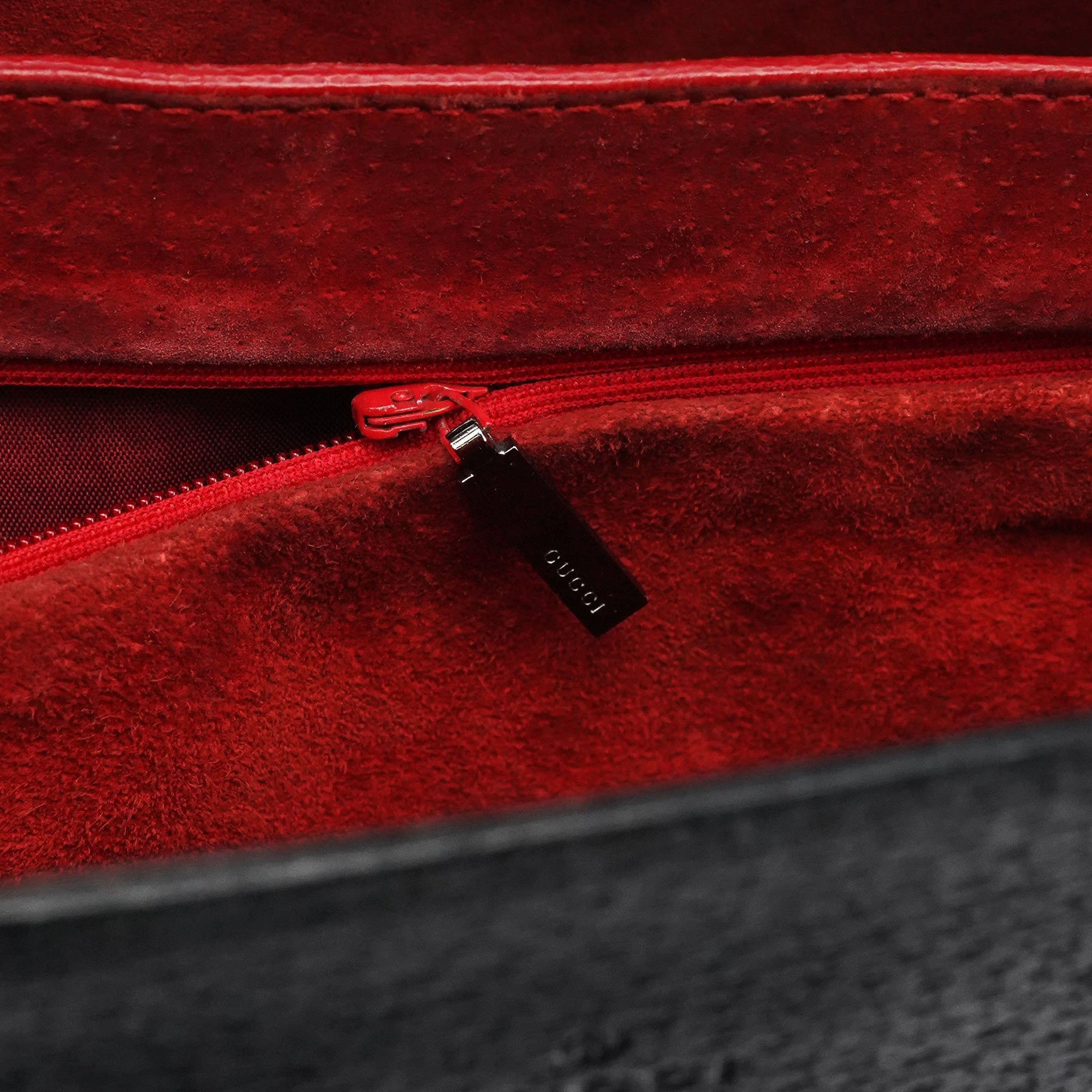 002 1060 Black Leather Bamboo Tote Bag