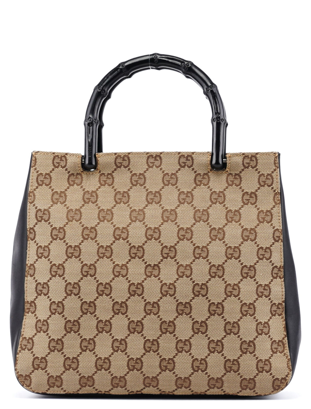 002 1061 Beige GG Bamboo Tote Bag