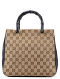 002 1061 Beige GG Bamboo Tote Bag