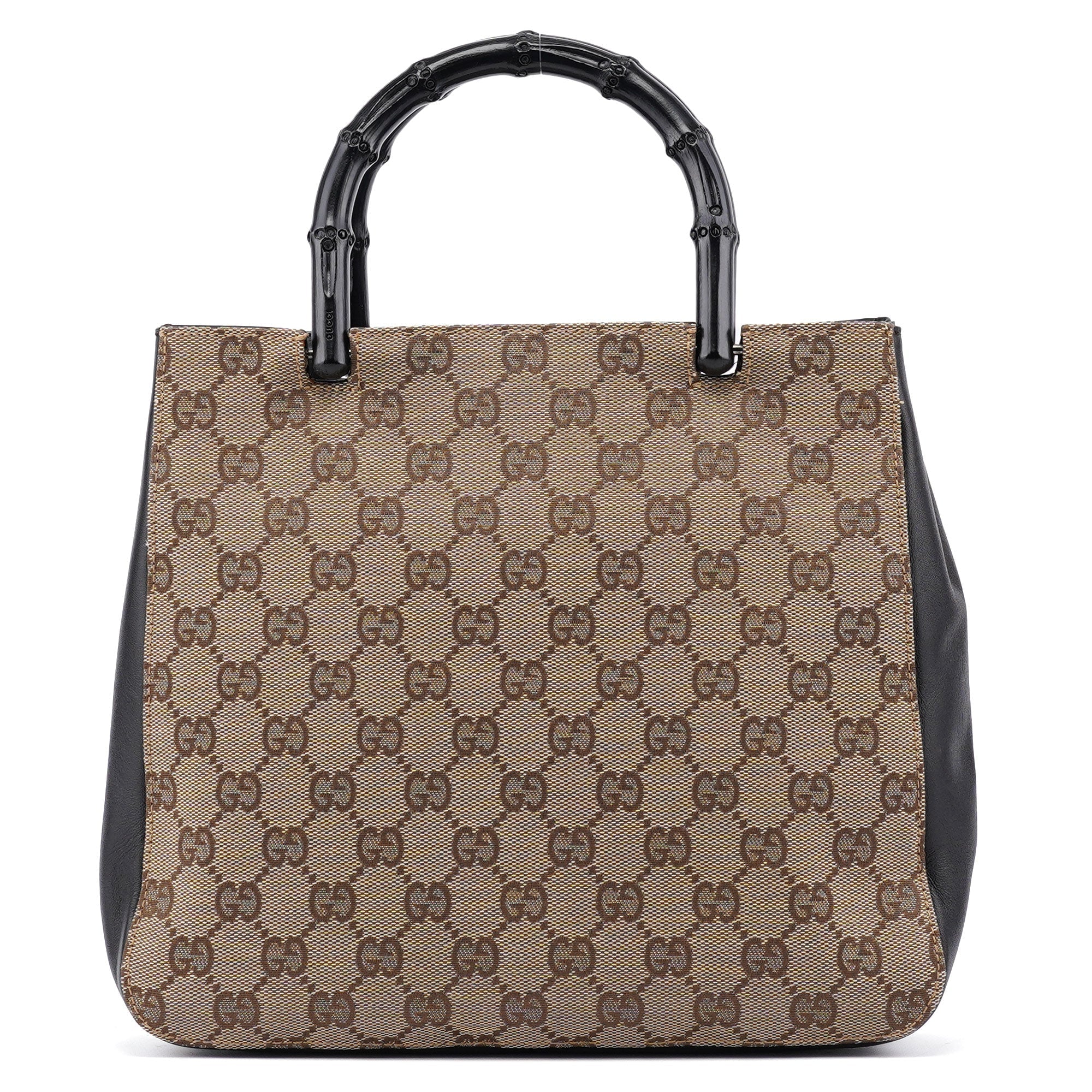 002 1061 Beige GG Bamboo Tote Bag
