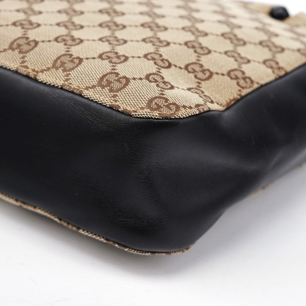 002 1061 Beige GG Bamboo Tote Bag