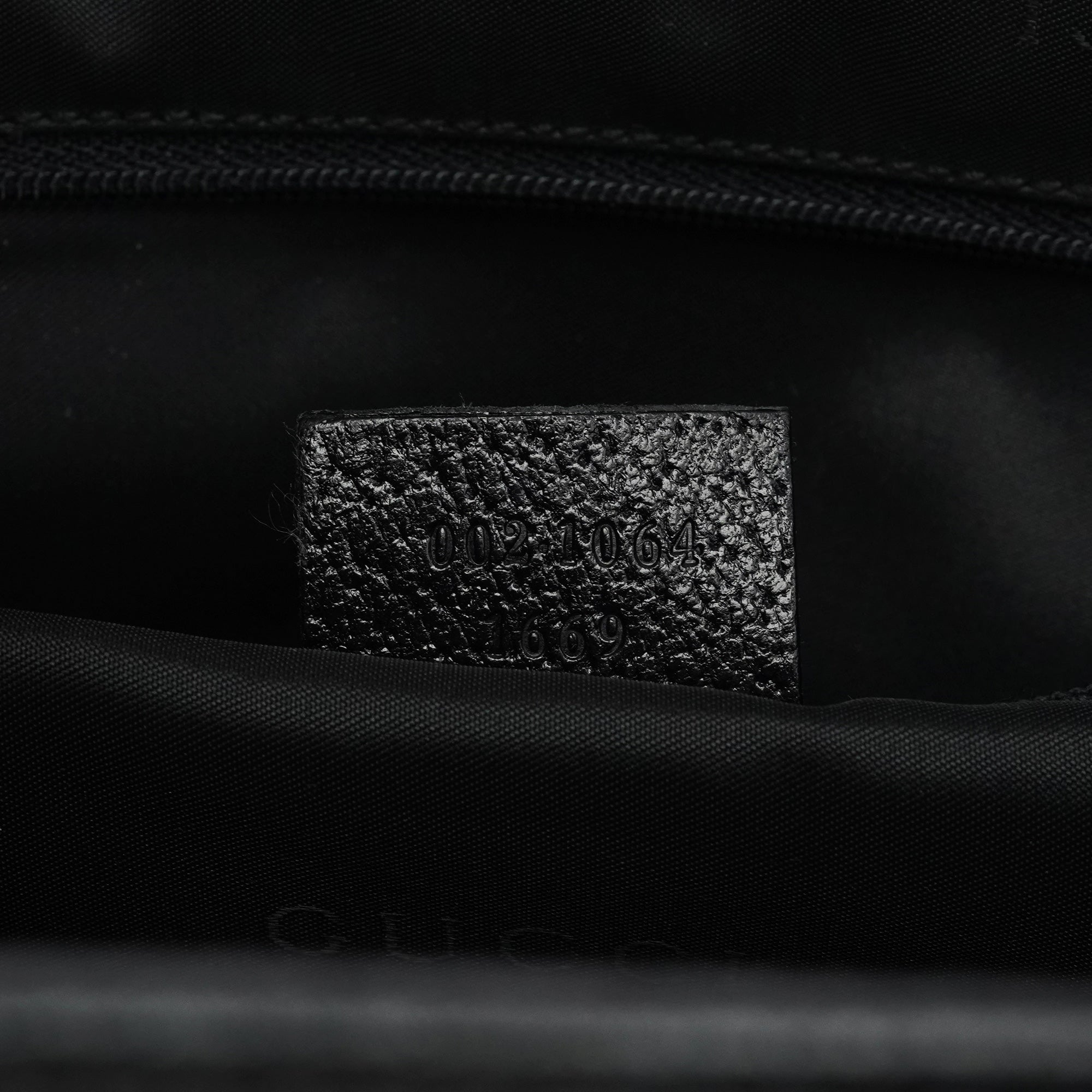 002 1064 Black Leather Jackie Tote Bag