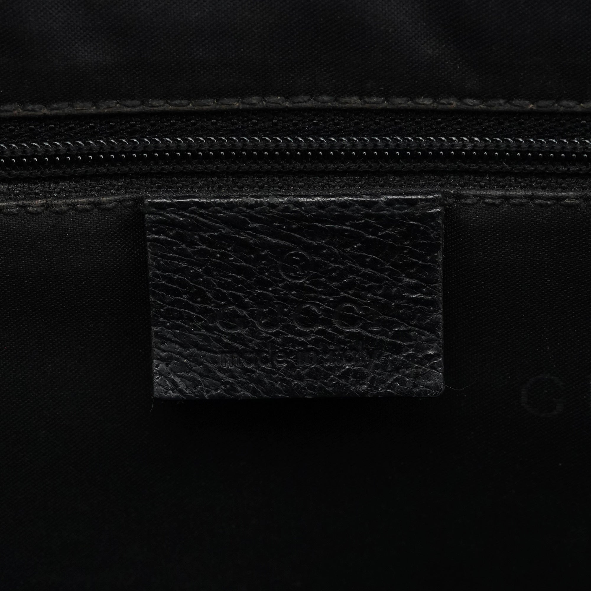 002 1064 Black Leather Jackie Tote Bag