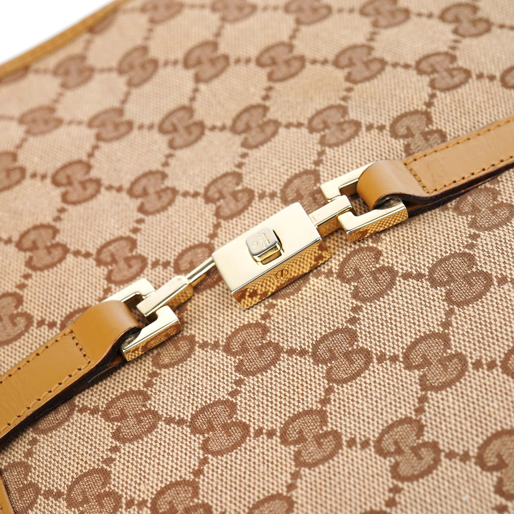 002 1065 Beige GG Jackie Tote