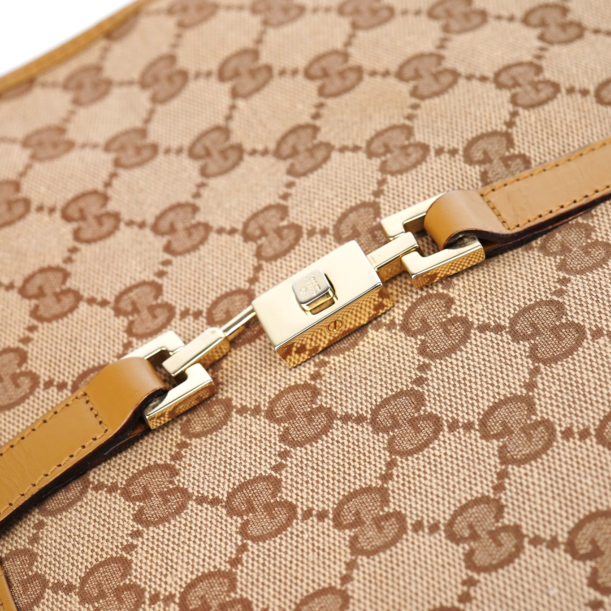002 1065 Beige GG Jackie Tote