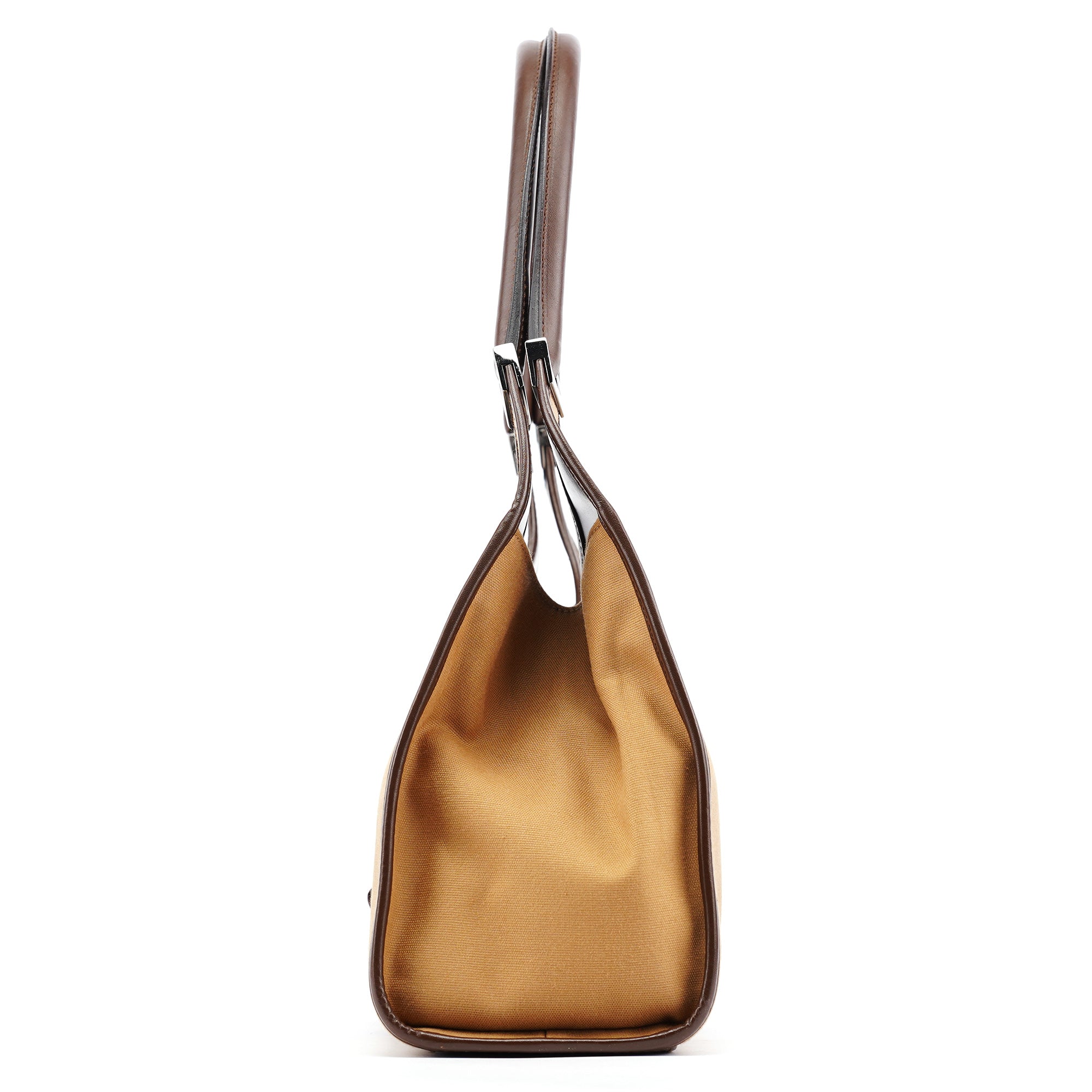002 1067 Beige Canvas Jackie Shoulder Bag