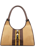 002 1067 Beige Canvas Jackie Shoulder Bag