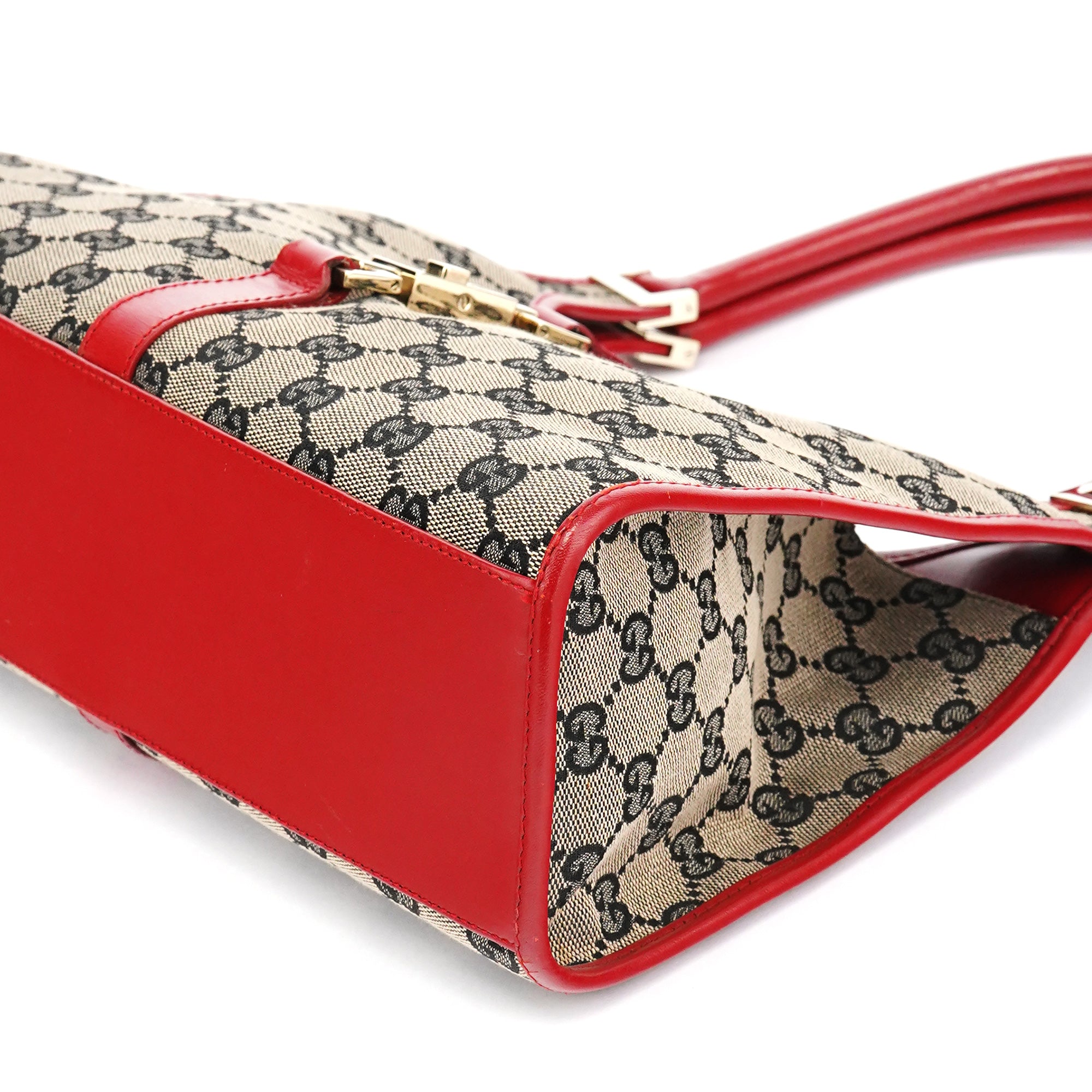 002 1067 Beige Red GG Jackie Shoulder Bag