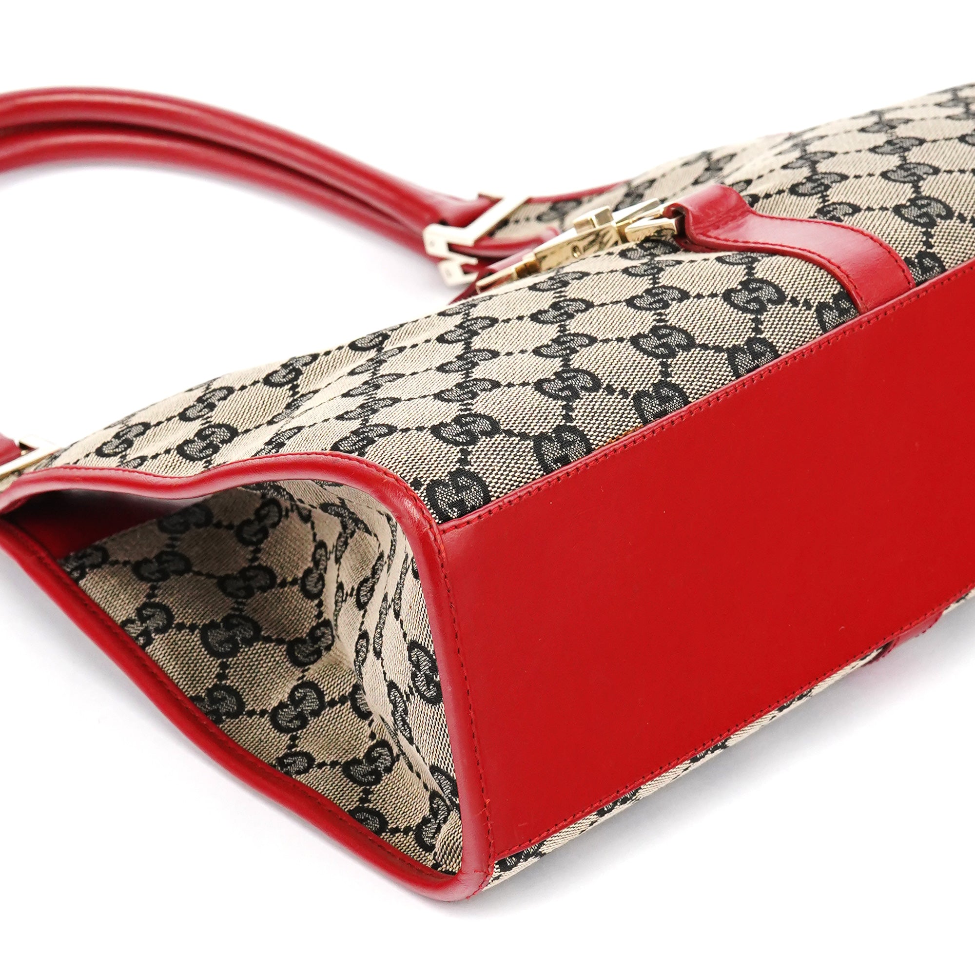 002 1067 Beige Red GG Jackie Shoulder Bag