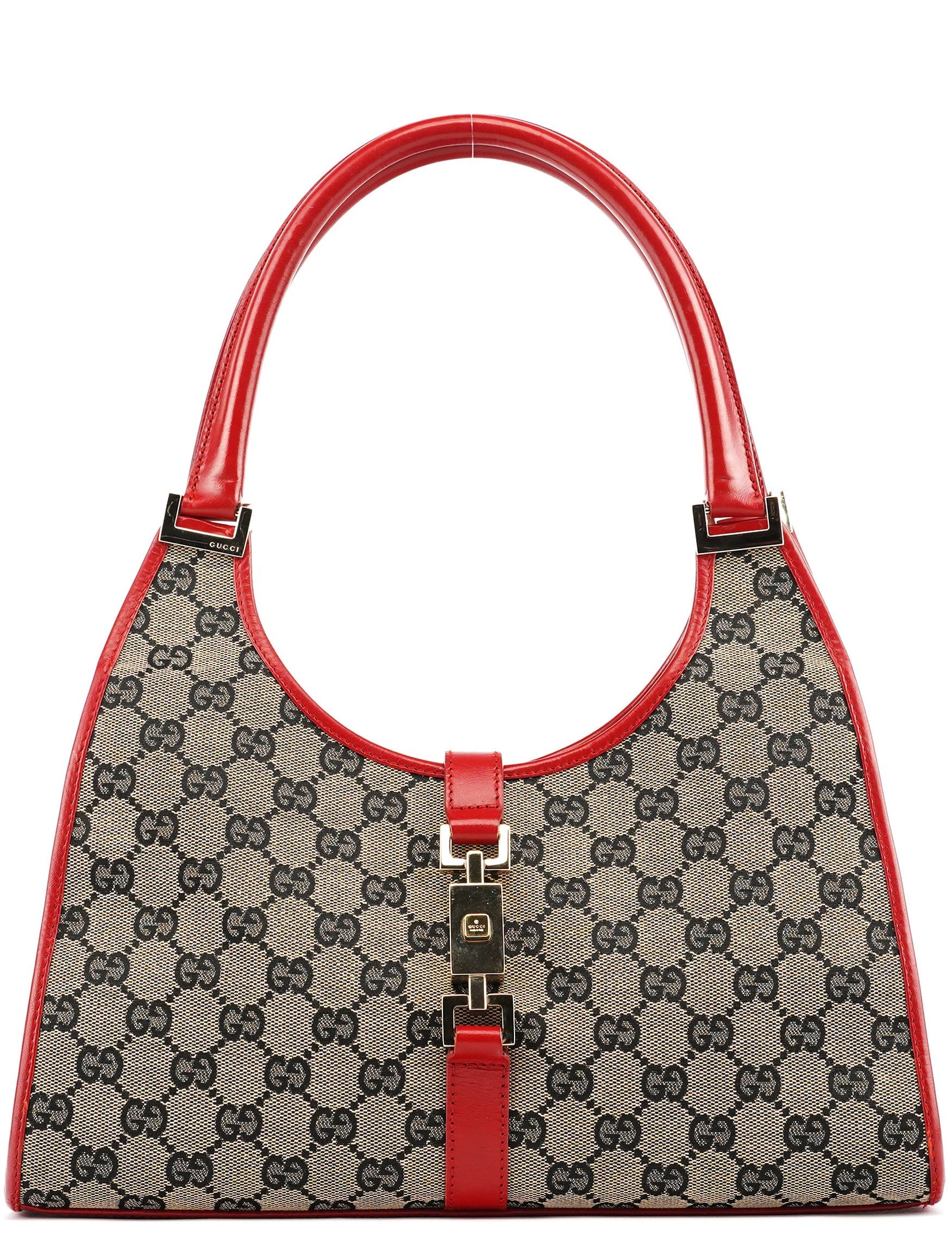 002 1067 Beige Red GG Jackie Shoulder Bag
