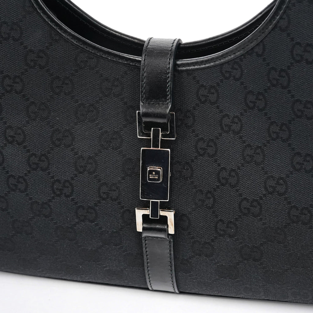 002 1067 Black GG Jackie Shoulder Bag