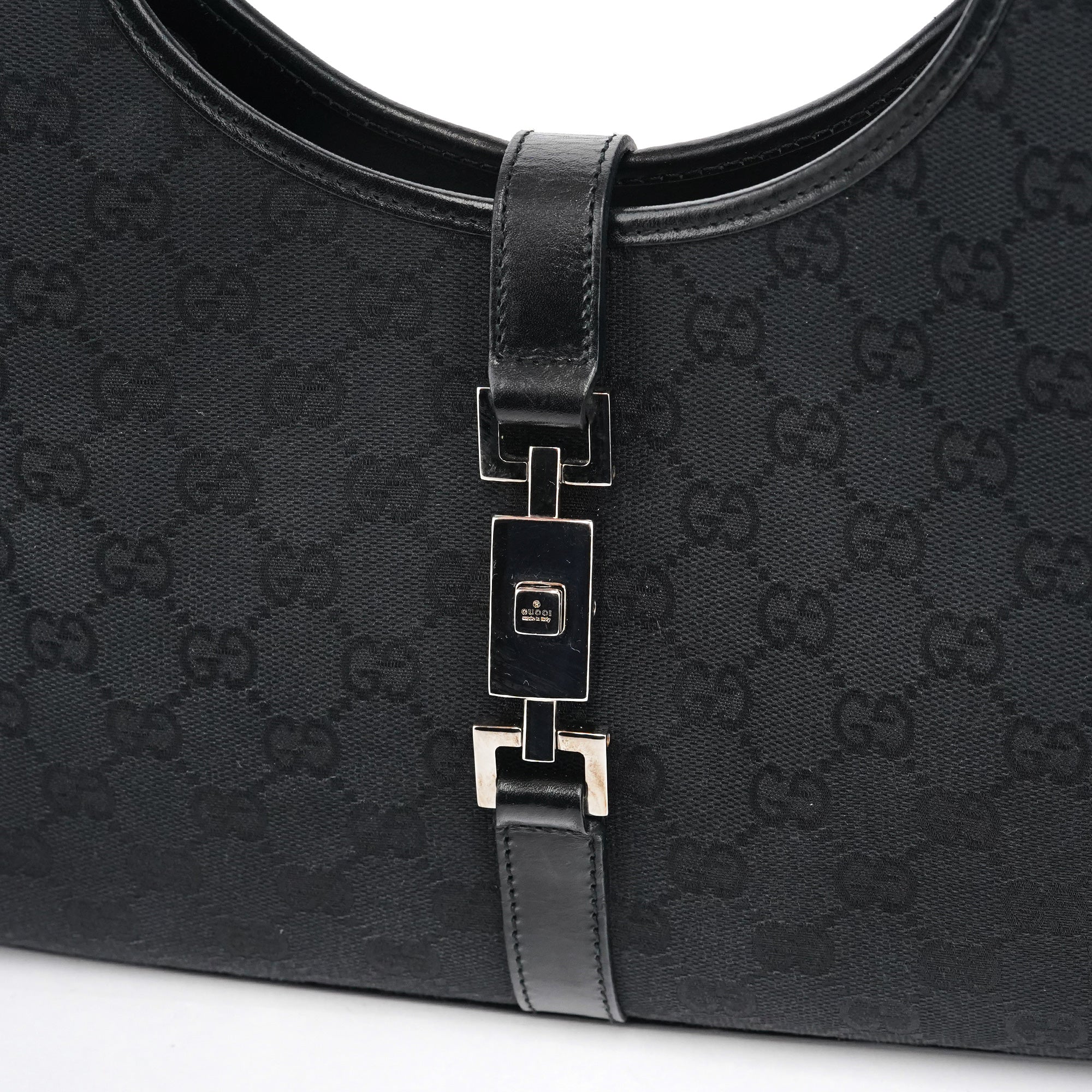 002 1067 Black GG Jackie Shoulder Bag