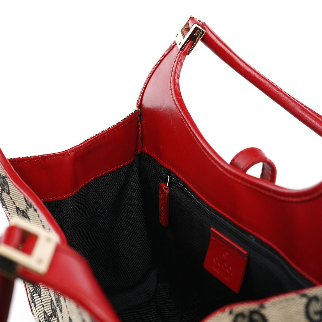 002 1068 Beige Red GG Jackie Shoulder Bag