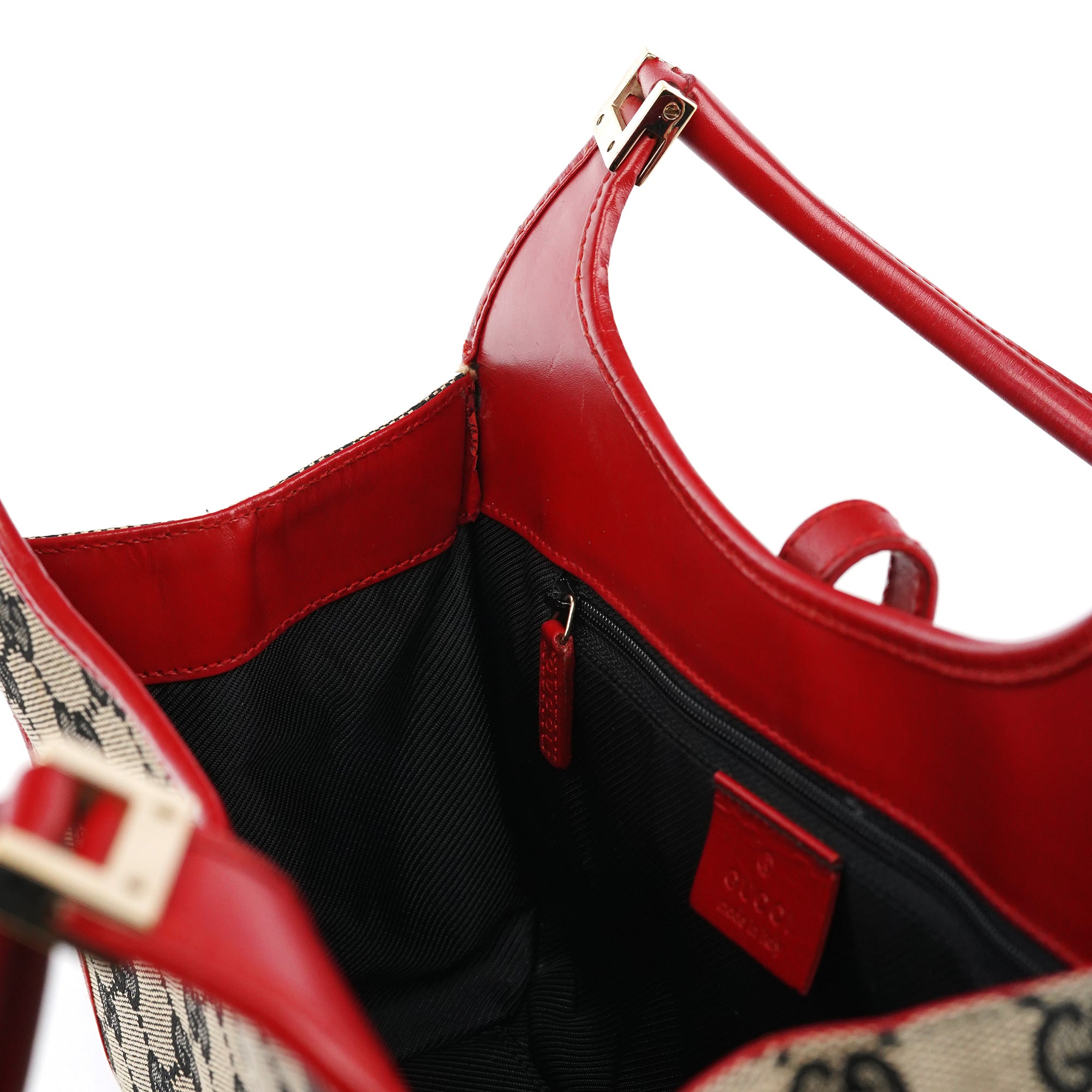002 1068 Beige Red GG Jackie Shoulder Bag