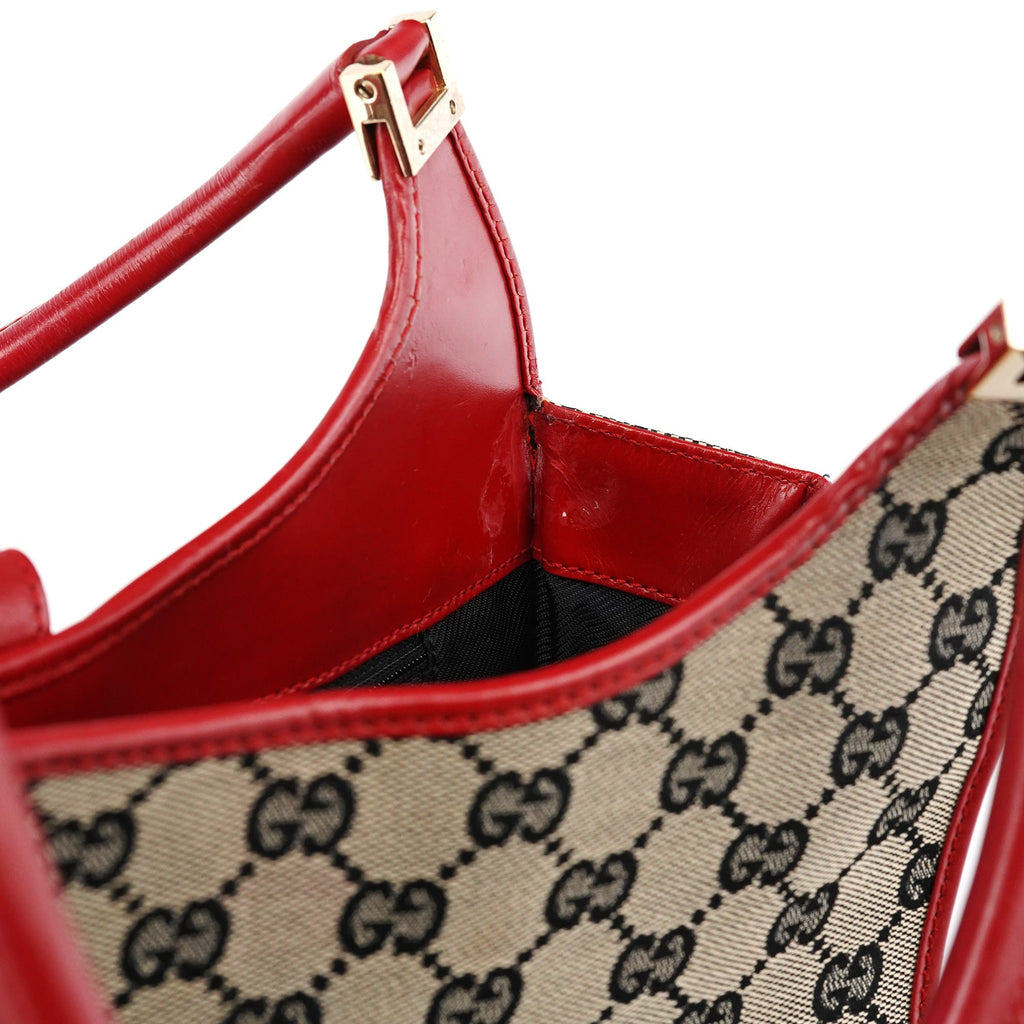 002 1068 Beige Red GG Jackie Shoulder Bag