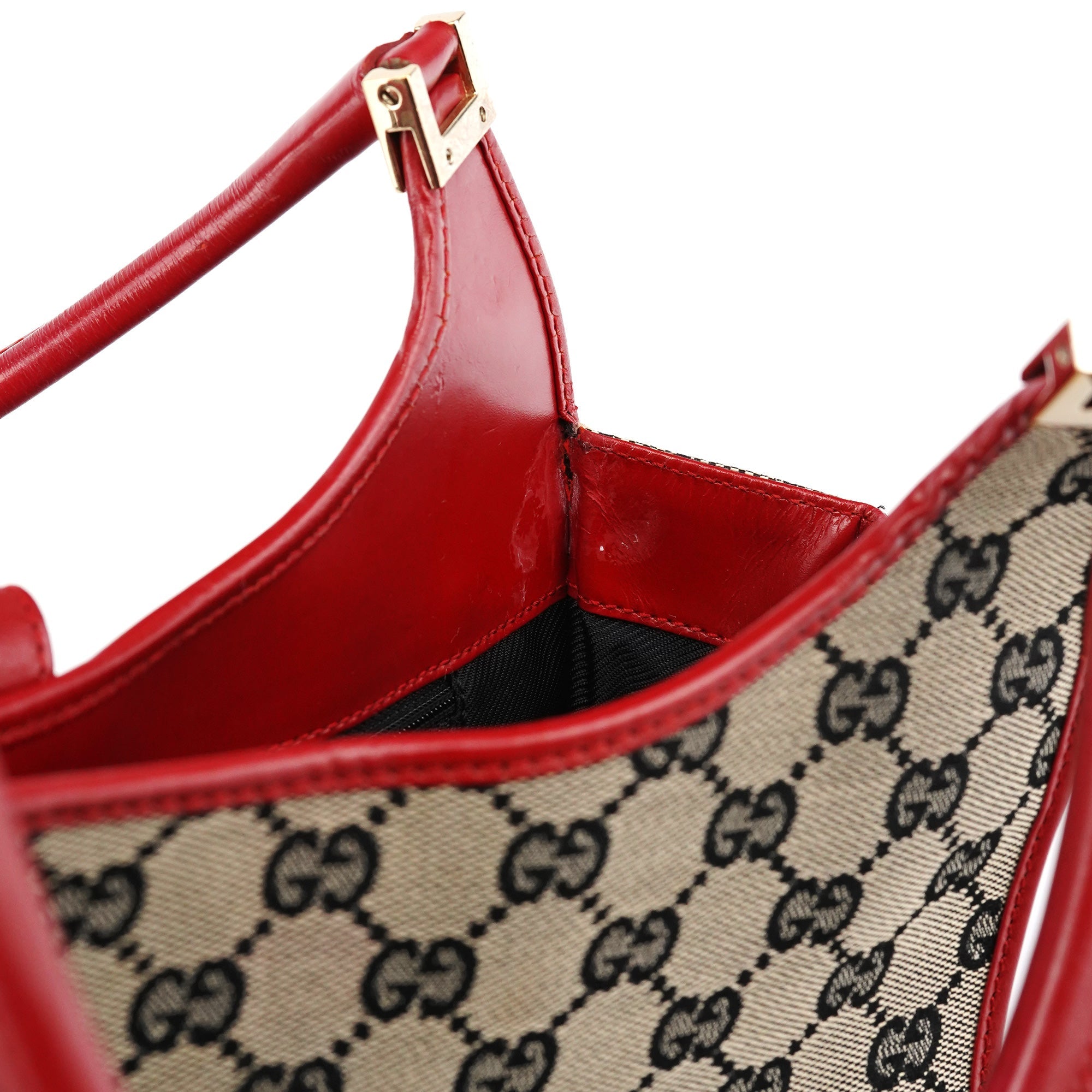 002 1068 Beige Red GG Jackie Shoulder Bag