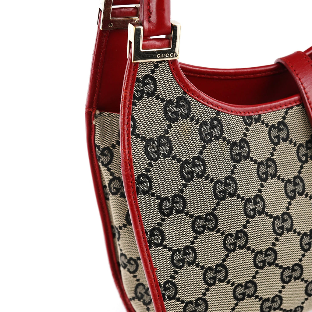 002 1068 Beige Red GG Jackie Shoulder Bag